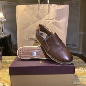 Johnston & Murphy Men's Brown Slip-On Shoes